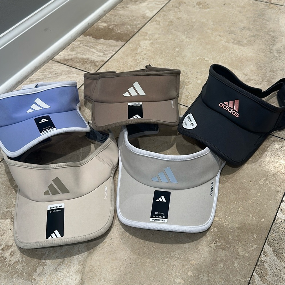 Adidas visors NWT